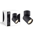 D'Lite Plafond Spot Clio Zwart Kantelbaar| Geschikt voor 1x GU10