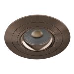 Noxion Inbouw Spot Logic MR16 Kantelbaar Glanzend Bronze | 92mm - Zaagmaat 80mm - IP20 - Incl. GU10 Fitting