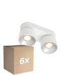 Voordeelpak 6x Nordlux Pitcher Spot Metaal Wit | Geschikt voor 2x GU10