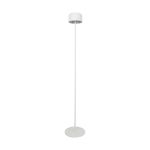 Eglo Vloerlamp Roccanova-L Solar Staal Wit 2W 270lm - 830 Warm Wit | IP44 - Aanraak dimbaar - USB-C