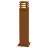 SLV Vierkant 70 Vloerlamp Staal Roestig Vierkant | Buitenverlichting - IP55 - Geschikt voor 1x E27 
