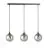Emibig Hanglamp Cosmo Staal Zwart | Geschikt voor 3x E14 - Max 10W