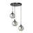 Emibig Hanglamp Cosmo Staal Zwart | Geschikt voor 3x E14 - Max 10W