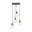 Emibig Hanglamp Cosmo Staal Zwart | Geschikt voor 4x E14 - Max 10W
