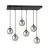 Emibig Hanglamp Cosmo Staal Zwart | Geschikt voor 6x E14 - Max 10W