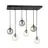 Emibig Hanglamp Cosmo Staal Zwart | Geschikt voor 6x E14 - Max 10W