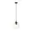Emibig Hanglamp Istar Staal Zwart | Geschikt voor 1x E27 - Max 10W
