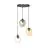 Emibig Hanglamp Istar Staal Zwart | Geschikt voor 3x E27 - Max 10W