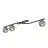 Emibig Plafondlamp Naton Staal Zwart | Geschikt voor 3x E14 - Max 10W