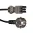 Noxion GST-Compatibel Voedingskabel - Vrouwlijk + Schuko Europlug - Zwart 1.5m - 3 pole 0.75mm2