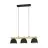 Eglo Hanglamp Sherburn Staal Hout Zwart Bruin | IP20 - Geschikt voor 3x E27 
