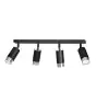 Emibig Plafondlamp Hiro Staal Zwart | Geschikt voor 4x GU10 - Max 10W