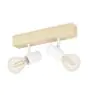 Eglo Plafondlamp Townshend 3 Hout Staal Wit | IP20 - Geschikt voor 2x E27 
