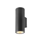 SLV Helia Pro L Wandlamp Aluminium Antraciet 15W 1800lm - 827 Zeer Warm Wit | Buitenverlichting - IP65
