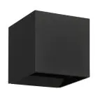 Eglo Wandlamp Calpi 3 Aluminium Zwart Up & Down 2.8W 420lm - 830 Warm Wit | IP54